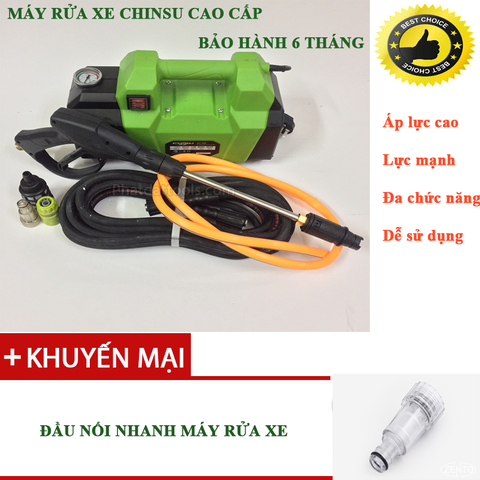 Máy rửa xe cao cấp Chisu 1800W tặng thêm súng rửa xe