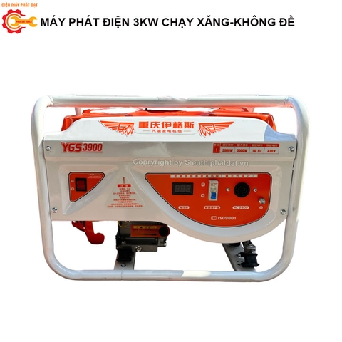 Máy Phát Điện 3KW Chạy Xăng -Giật Nổ-Hàng Nội Địa Trung