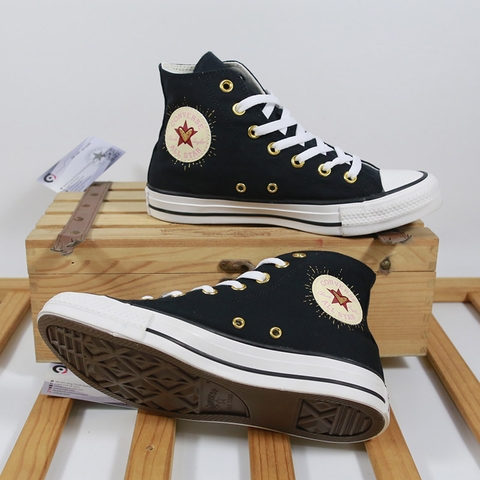 Converse cao cổ vải đen CCVD091