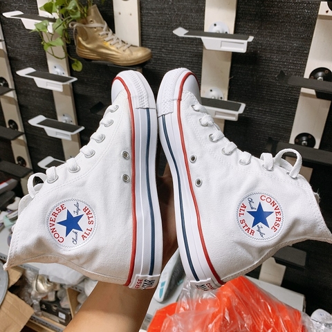 Converse classic cao cổ vải trắng CCVT005