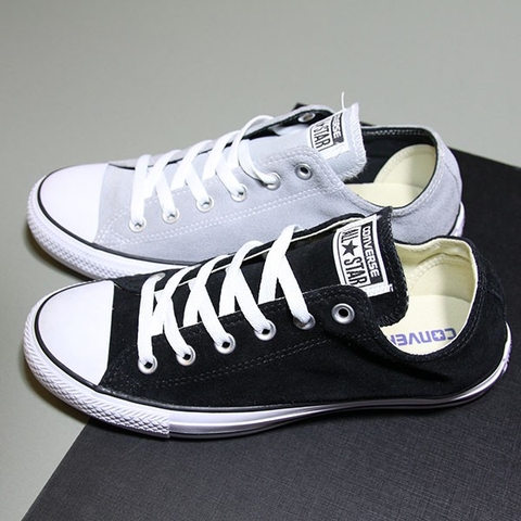 Converse classic thấp cổ da lộn ghi CTDG005