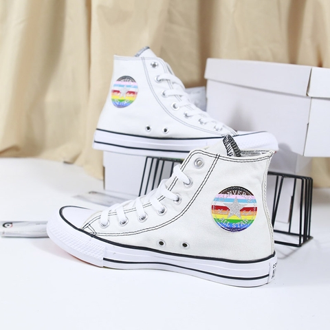 Converse Custom Pride By You cao cổ vải trắng CCVT073