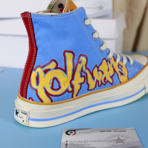 Converse x GOLF WANG cao cổ vải họa tiết CCVH104