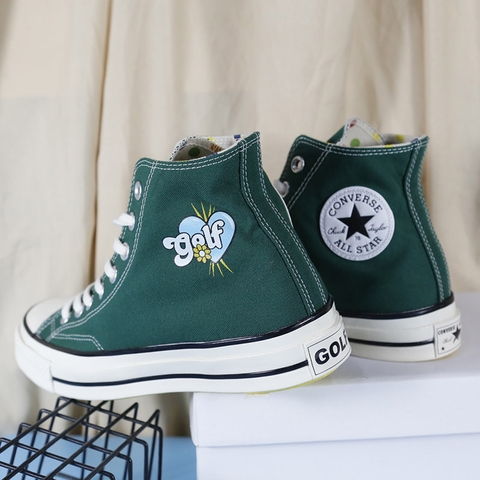 Converse x Golf Wang 1970s cao cổ vải xanh CCVX065