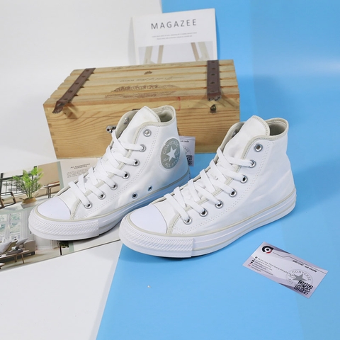 Converse cao cổ vải trắng CCVT081