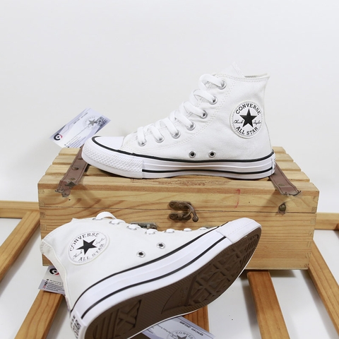 Converse classic cao cổ vải trắng CCVT085