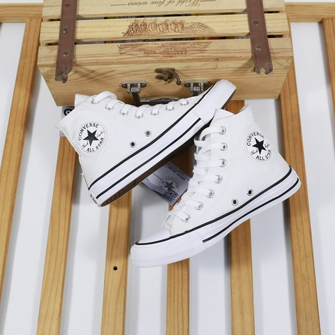 Converse classic cao cổ vải trắng CCVT085