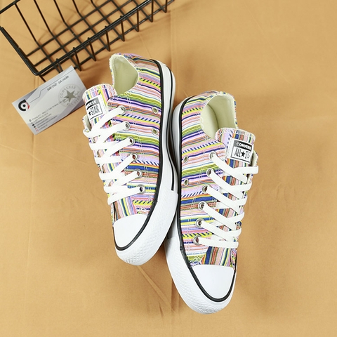 Outlet Converse Summer Stripes thấp cổ vải nhiều màu sắc CTVN031