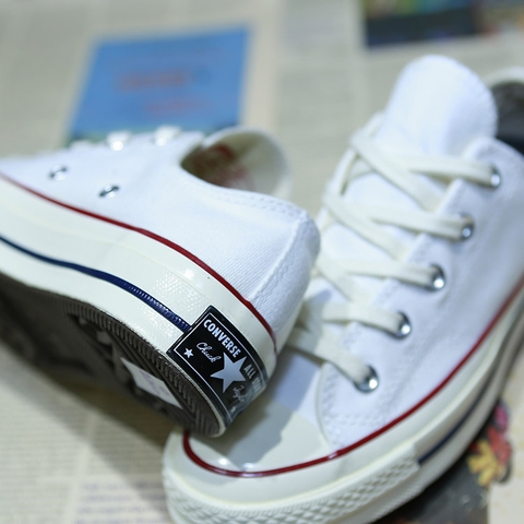 Converse 1970s thấp cổ vải trắng 162065C (ship - store) CTVT040