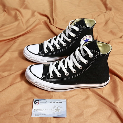 Converse classic cao cổ vải đen