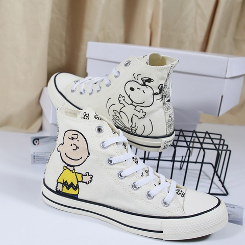 Converse x Peanuts cao cổ vải họa tiết CCVH101