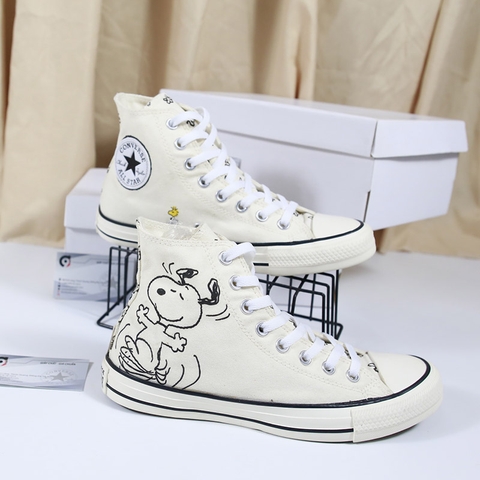 Converse x Peanuts cao cổ vải họa tiết CCVH101