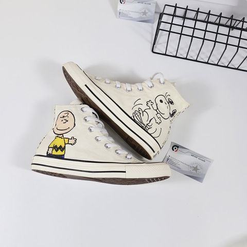 Converse x Peanuts cao cổ vải họa tiết CCVH101