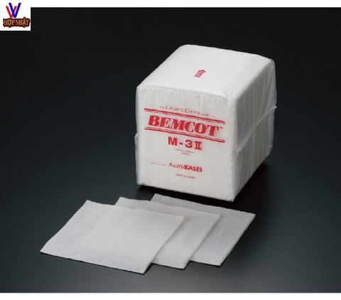 Phân phối giá rẻ  giấy lau phòng sạch Asahi Kasei BEMCOT M-3 ( kích thước : 150mm*150mm) số lượng: 150 tờ/ túi