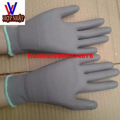 Phân phối găng tay tĩnh điện PU màu xám giá rẻ/ Palmfit gloves