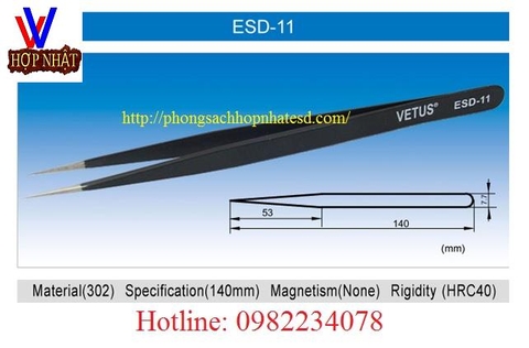 Phân phối giá sỉ Nhíp tĩnh điện Vetus ESD-11