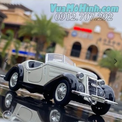 Xe mô hình ô tô Audi Wanderer W25K Roadster 1936 tỉ lệ 1:36 vỏ kim loại