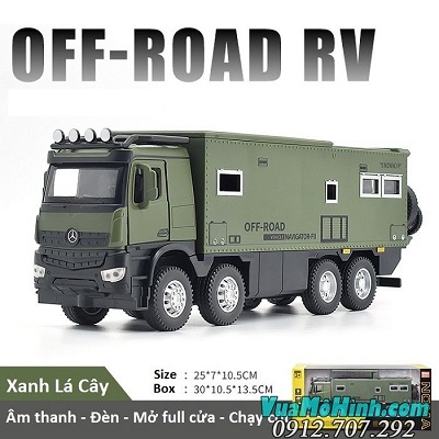 Mô hình xe ô tô tải Mercedes Benz OFF-ROAD RV tỉ lệ 1/32