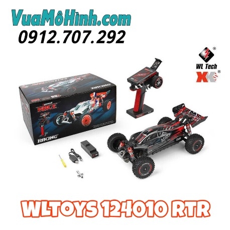 Xe điều khiển từ xa Wltoys 124010 RTR - 1:12 4WD Off-Road tốc độ cao 55km/h