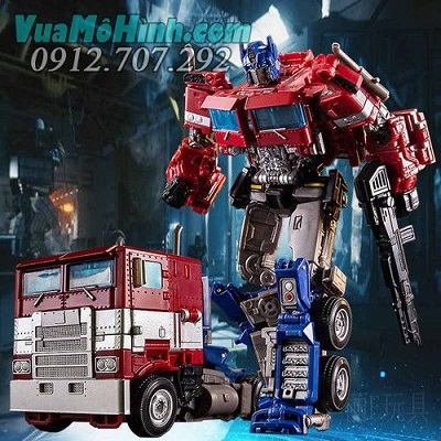 Mô hình Robot Transformers Optimus Prime YS-04A Sai Star Commander biến hình robot người máy xe oto tải đầu kéo cao 18cm