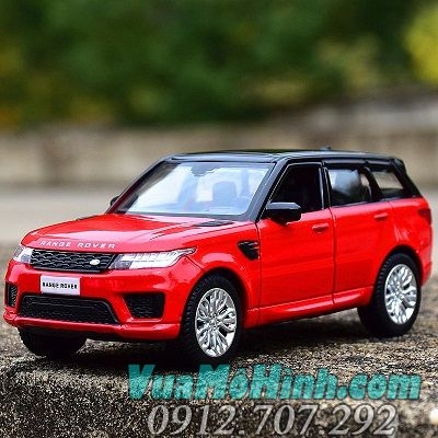 Mô hình xe Range Rover tỉ lệ 1/36 hãng jackiekim khung kim loại mở được cửa