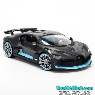 Mô hình siêu xe Bugatti Divo tỉ lệ 1/24 hàng chính hãng mở được cửa có âm thanh giả lập