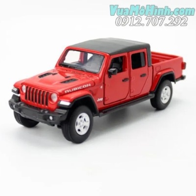 Mô hình xe ô tô Jeep Gladiator kim loại tỉ lệ 1:32 Jackiekim có giảm xóc