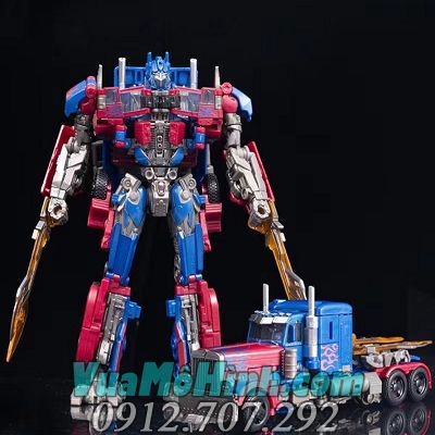 Mô Hình Tranformers Baiwei TW1022 Optimus Prime robot lắp ráp biến hình thành ô tô cao 18cm