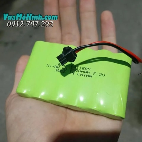 Pin dung lượng cao Niken 7.2V 2800mAh dùng cho xe ô tô điều khiển từ xa
