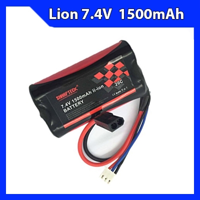 Pin Li-ion 2S 7.4V 1500mAh cho xe tỉ lệ 1/16 1/12 giắc cắm tùy chọn