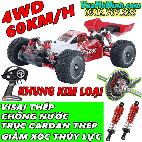 Thần sấm Power SpeedX - Xe đua địa hình điều khiển từ xa 60km/h khung 100% thép