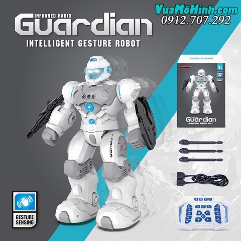 Robot thông minh điều khiển từ xa Guardian cảm biến cử chỉ, hát và nhảy