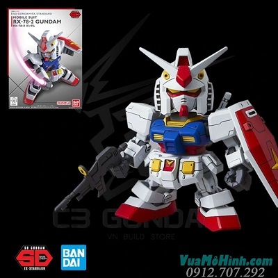 Mô hình lắp ráp Gundam SD EX-STANDARD 001 RX-78-2