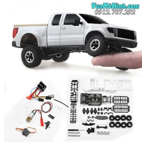 Untiloo OH35P01 F150 - Xe địa hình điều khiển từ xa tỉ lệ 1/35 lắp ghép Motor ESC Servo