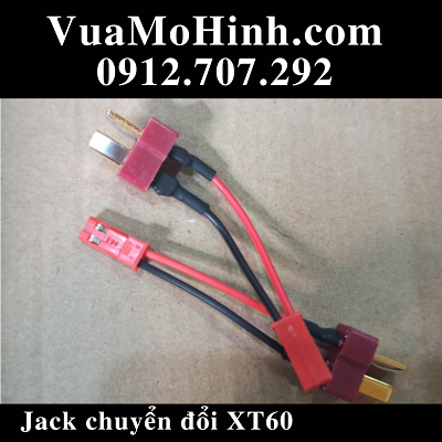 Giắc (Jack) chuyển đổi pin XT60 - chữ T, Esc XT60 - chữ T, SM - Jack T, Jst - chữ T đầu chuyển đổi cho xe, tàu, cano