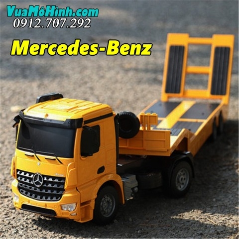 Xe tải đầu kéo Container Mercedes Benz công ten nơ công trình điều khiển từ xa công ten nơ tỷ lệ 1/20
