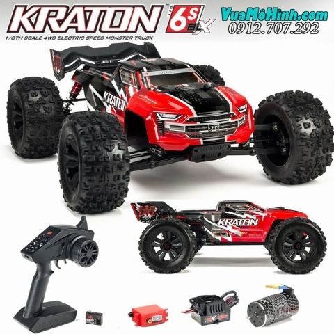 ARRMA KRATON 6S 1/8 RTR - Xe đua địa hình điều khiển từ xa tốc độ cao hơn 96 Km/h