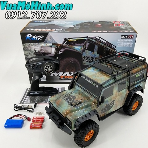 TRX4 Clone - Xe Max Tiger 3 điều khiển từ xa Rock Crawler ZP1001 ZP1002 cỡ lớn tỷ lệ 1/10