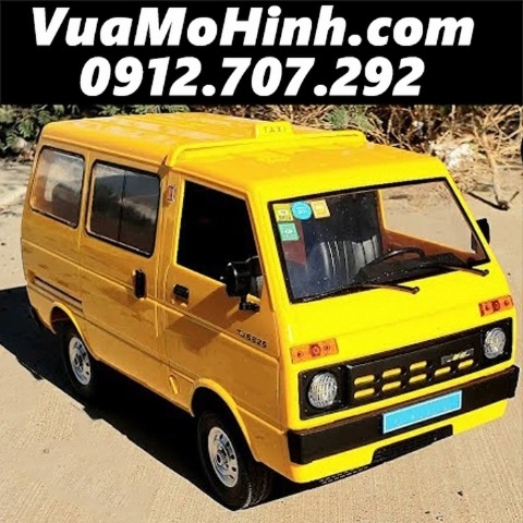 Xe điều khiển Suzuki Blind Van Daihatsu 1983 WPL D42 có điều tốc và servo, đèn pha siêu sáng