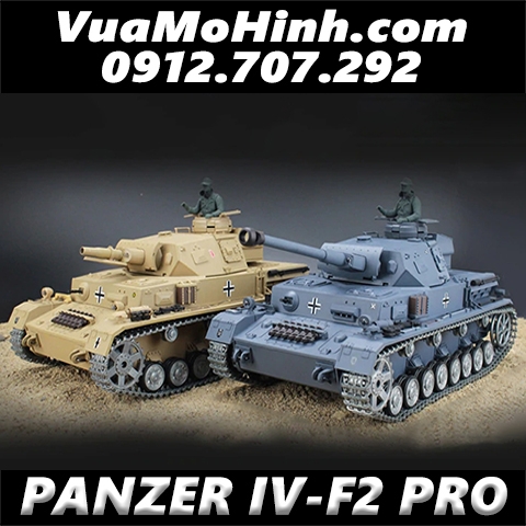 Xe tăng Heng Long PANZER IV - F2 tỷ lệ 1/16 bản Pro xích kim loại âm thanh động cơ súng máy và nhả khói như thật