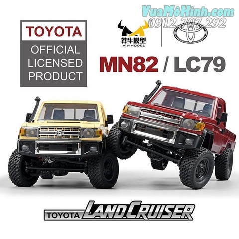 Mô hình xe điều khiển Toyota Land Cruiser LC79 MN82 Tỉ lệ 1/12