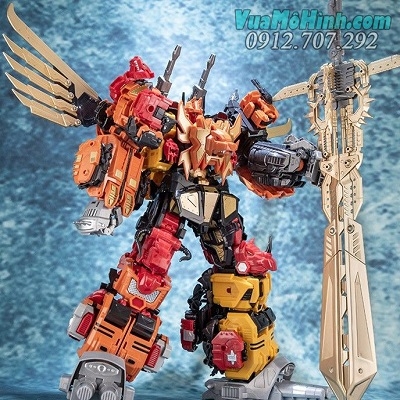 Mô hình robot lắp ghép Predaking bộ 5 robot kết hợp cao 45cm cỡ lớn Beast King