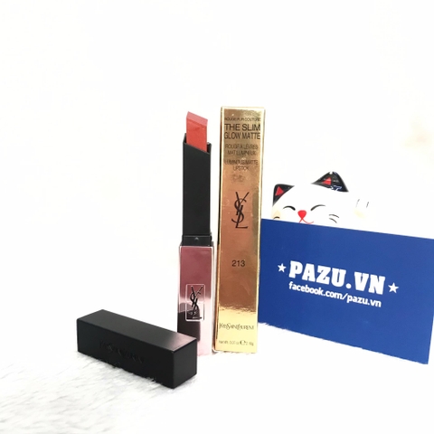 Son YSL Rouge Pur Couture The Slim Glow Matte - 213 No Taboo Chili
