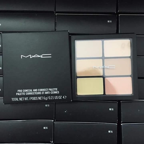 Che khuyết điểm 6 ô Mac Pro Conceal and Correct Palette Light