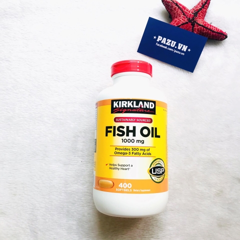 Dầu cá Omega 3 Fish Oil 1000mg Kirkland