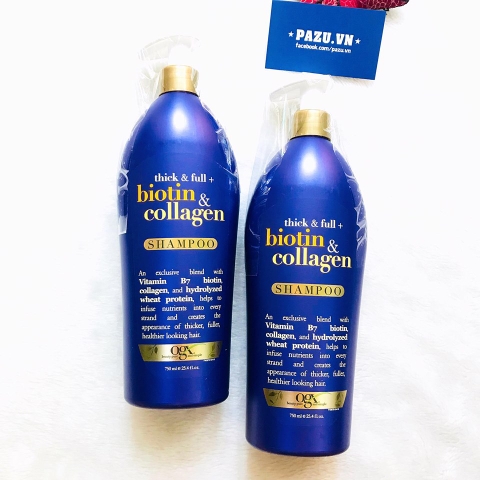 Dầu Gội Biotin & Collagen 750ml