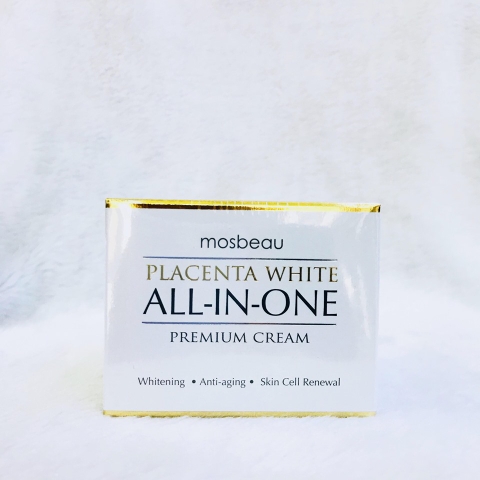 Kem dưỡng trắng Mosbeau Placenta White All-in-one Cream Nhật Bản