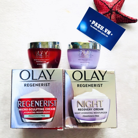 Bộ kem dưỡng ngày và đêm Olay Regenerist Cream Hydrating Moisturize