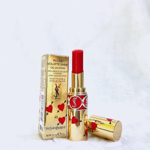 Son YSL Rouge Volupte Shine màu 45