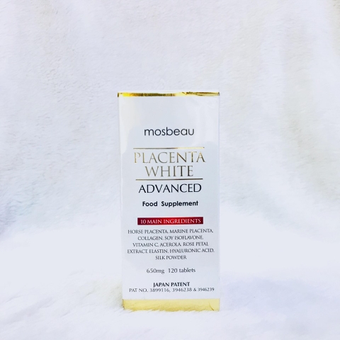 Viên Uống Trắng Da & Trị Nám Mosbeau Placenta White Advanced